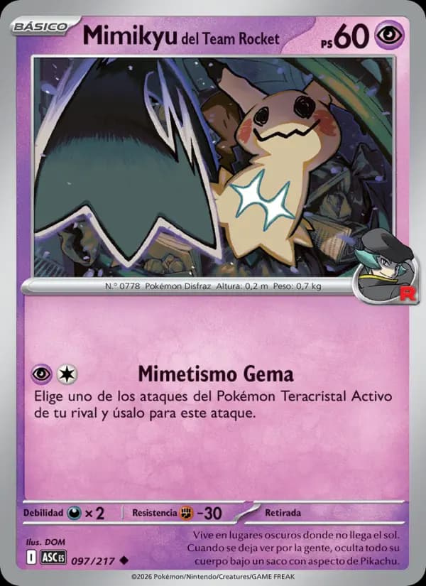 Mimikyu del Team Rocket