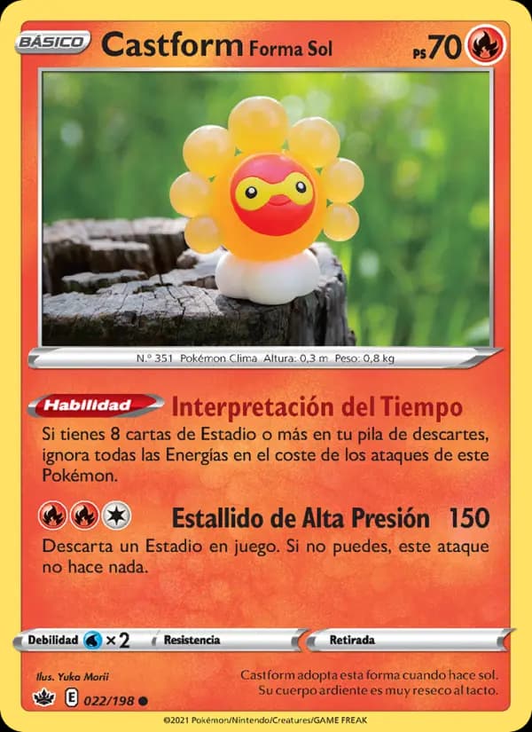 Castform Forma Sol